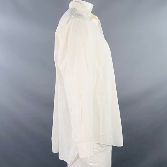 COMME des GARCONS HOMME PLUS XXL White One Pocket Button Up Long Sleeve Shirt - Picture 2 of 5